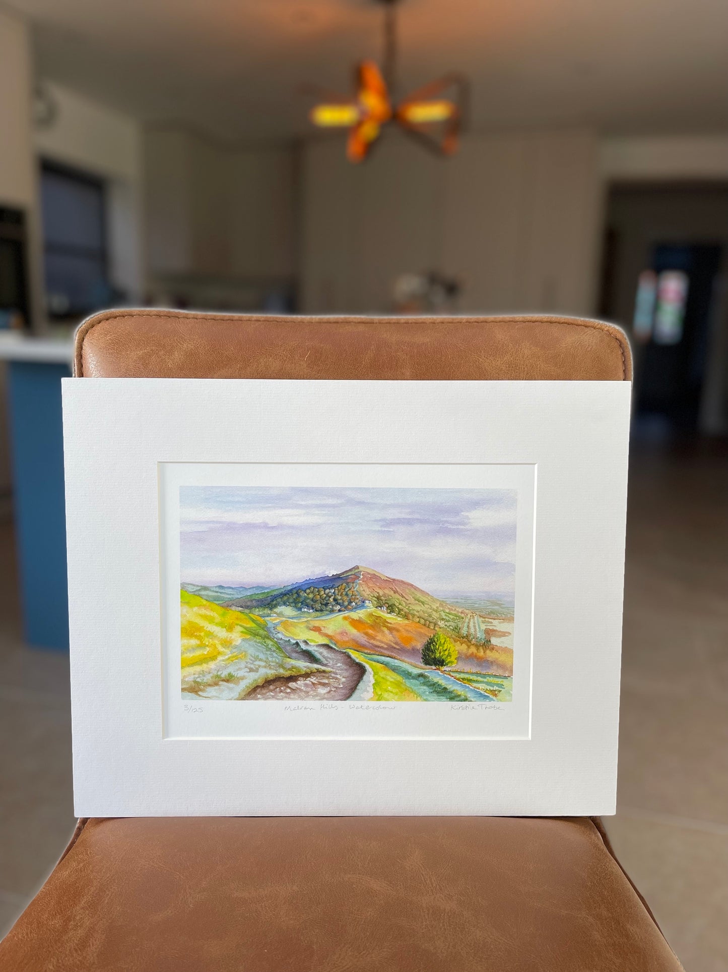 Malvern Hills - Watercolour, Fine Art Giclee Limited Edition Print