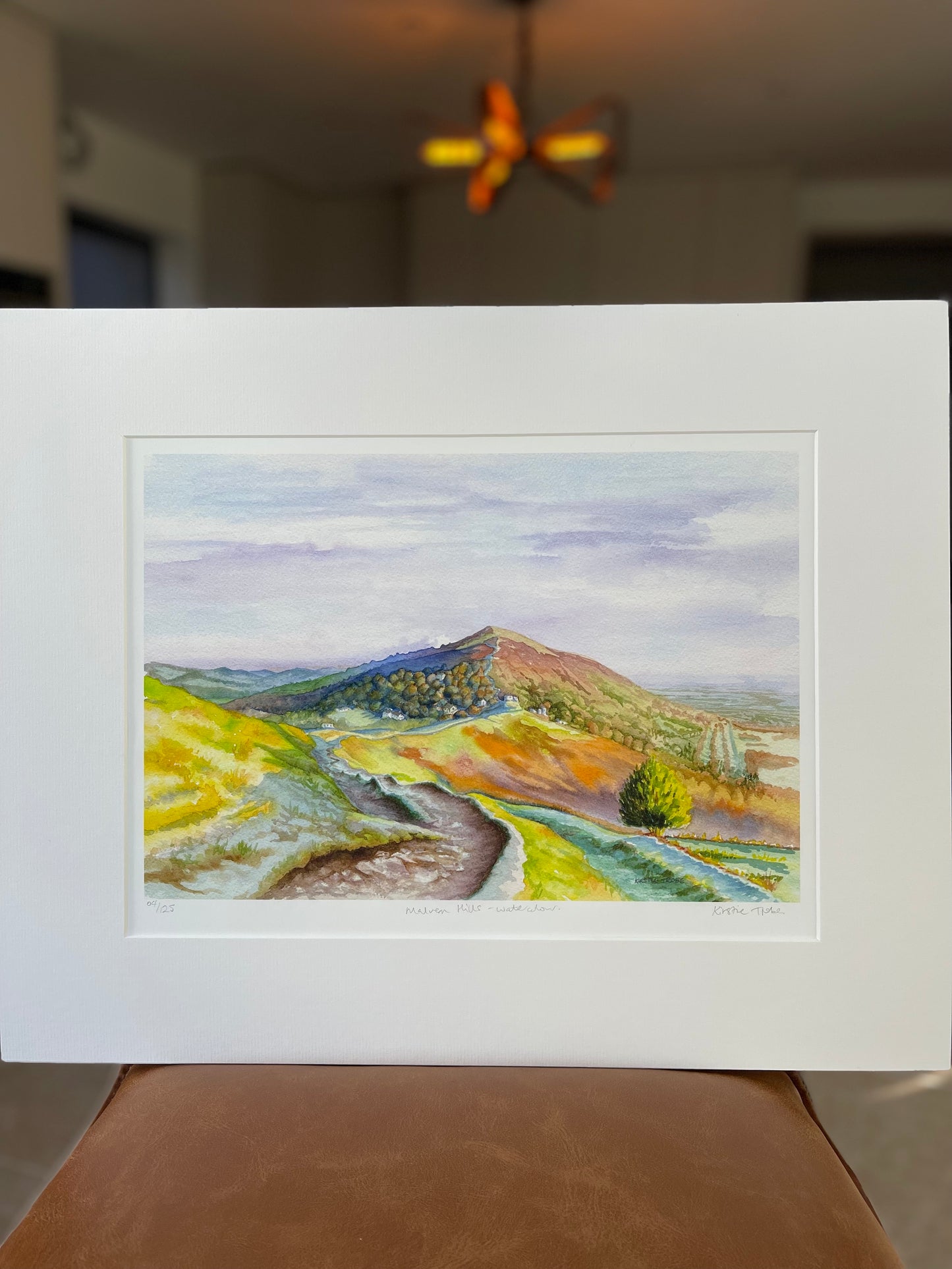 Malvern Hills - Watercolour, Fine Art Giclee Limited Edition Print