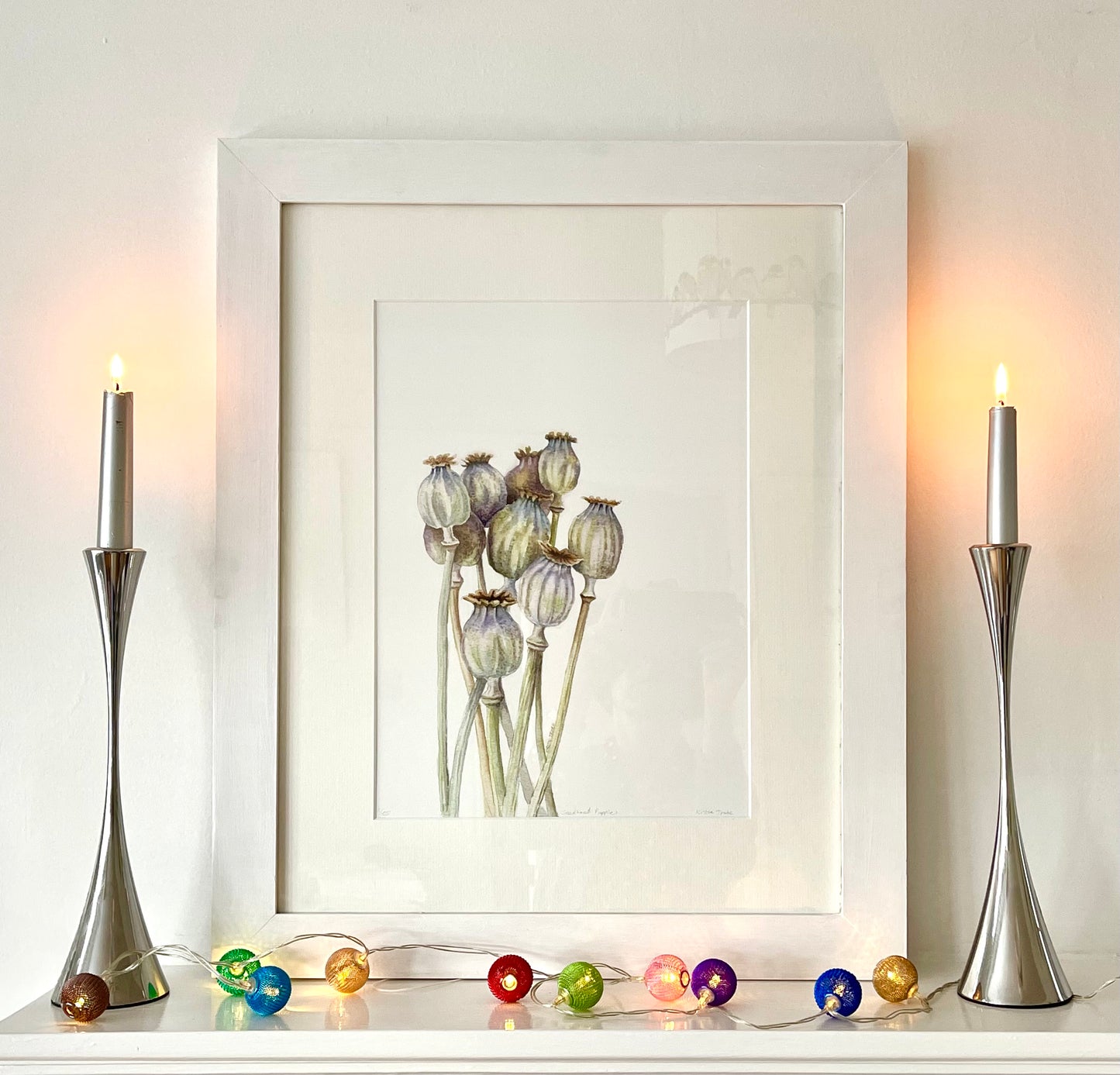 Seedhead Poppies, Fine Art Giclee Limited Edition Print