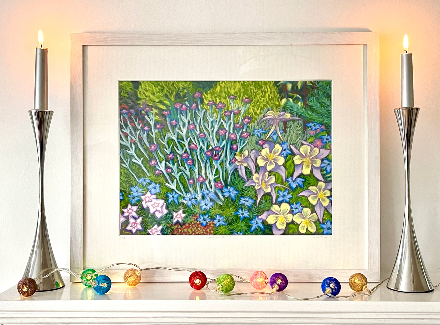 Springtime Border, Fine Art Giclee Limited Edition Print