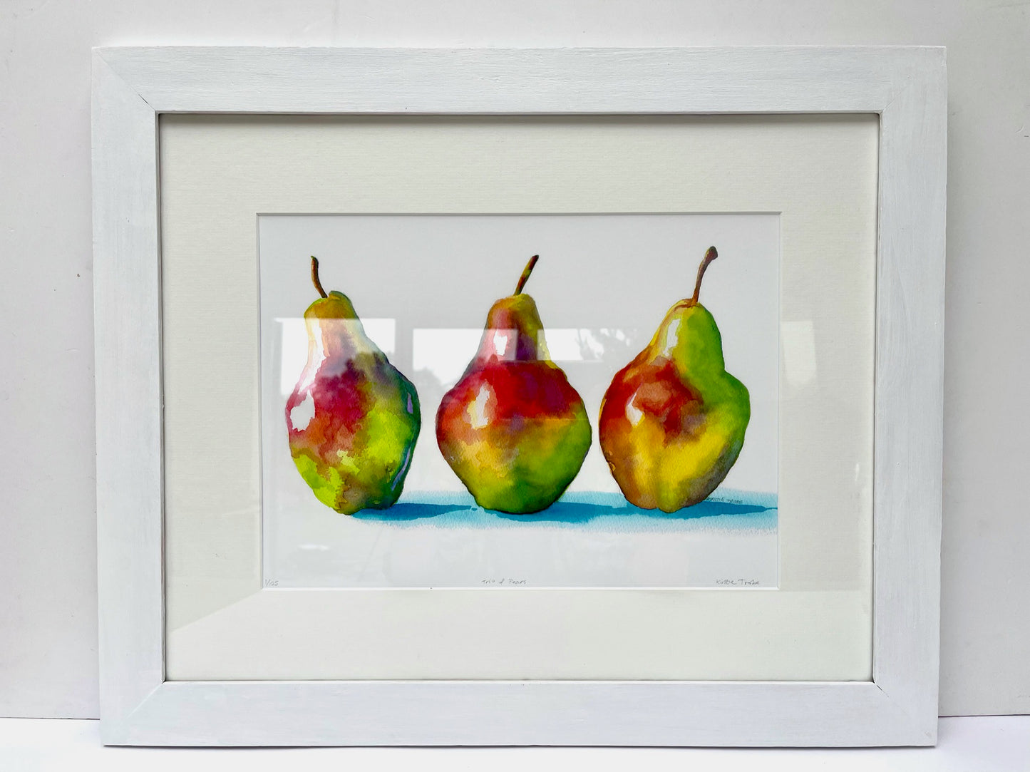 Trio of Pears, Fine Art Giclee Limited Edition Print