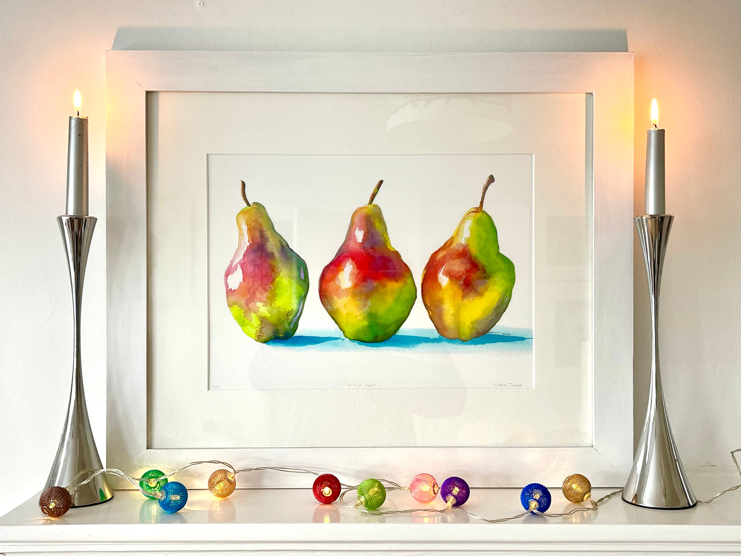 Trio of Pears, Fine Art Giclee Limited Edition Print