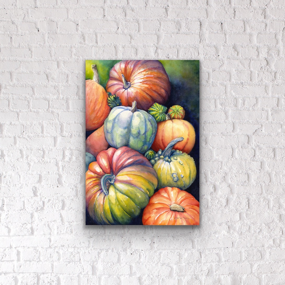 A Squeeze of Squashes - Original Watercolour