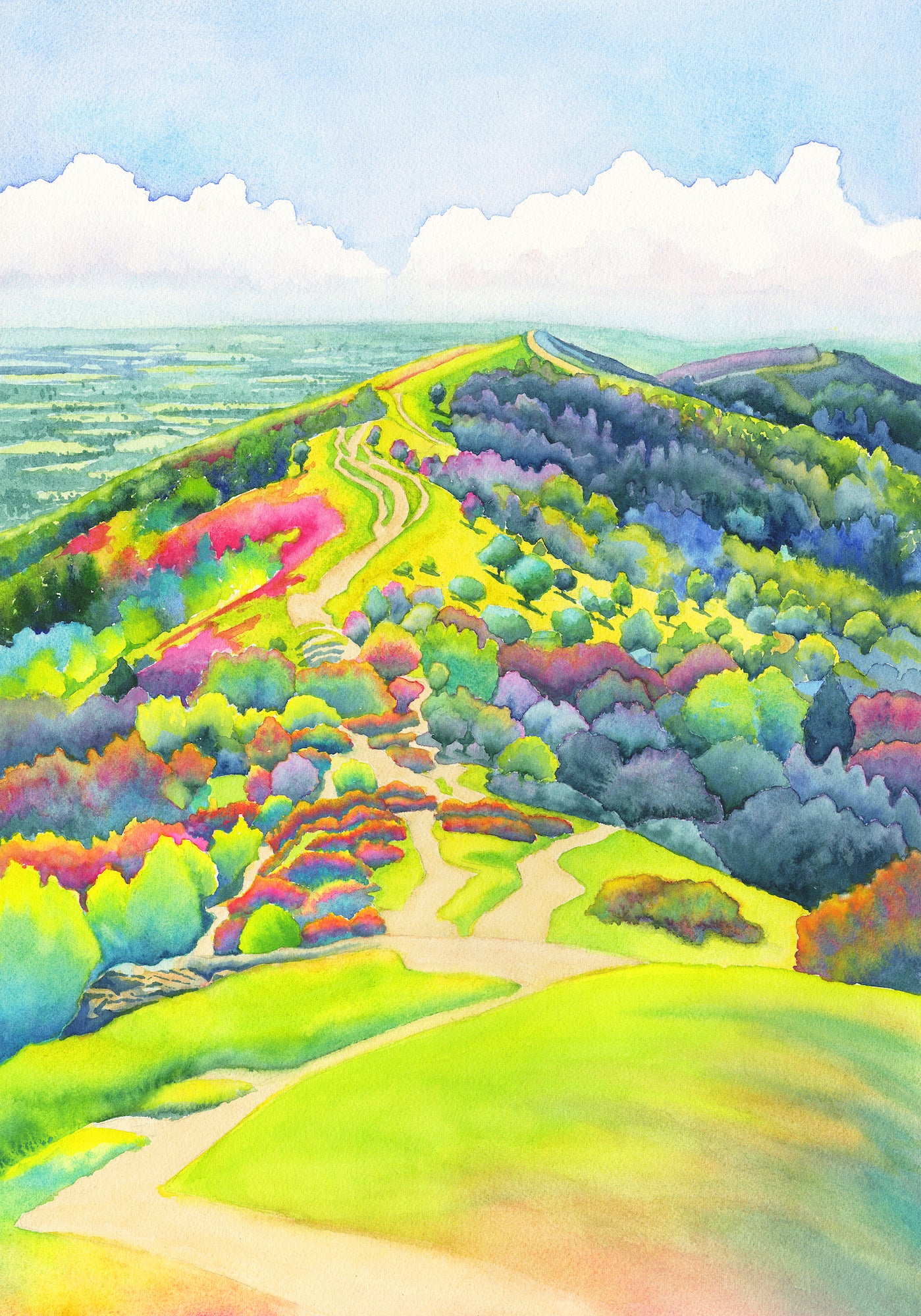 A Trip up the Malverns - Limited Edition Print