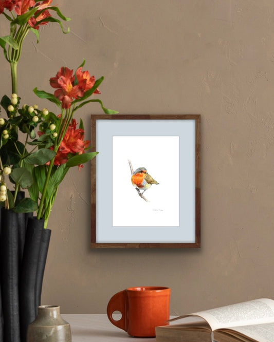 Robin, Fine Art Giclee 10x8" Mini Print