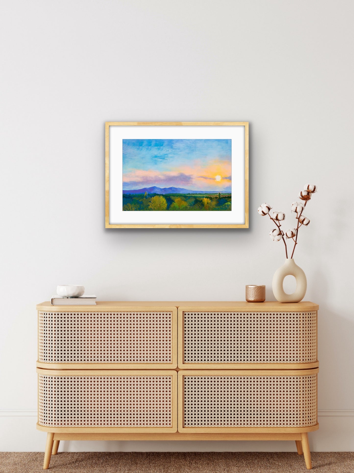 Malvern Sunset - Pastel, Fine Art Giclee Limited Edition Print