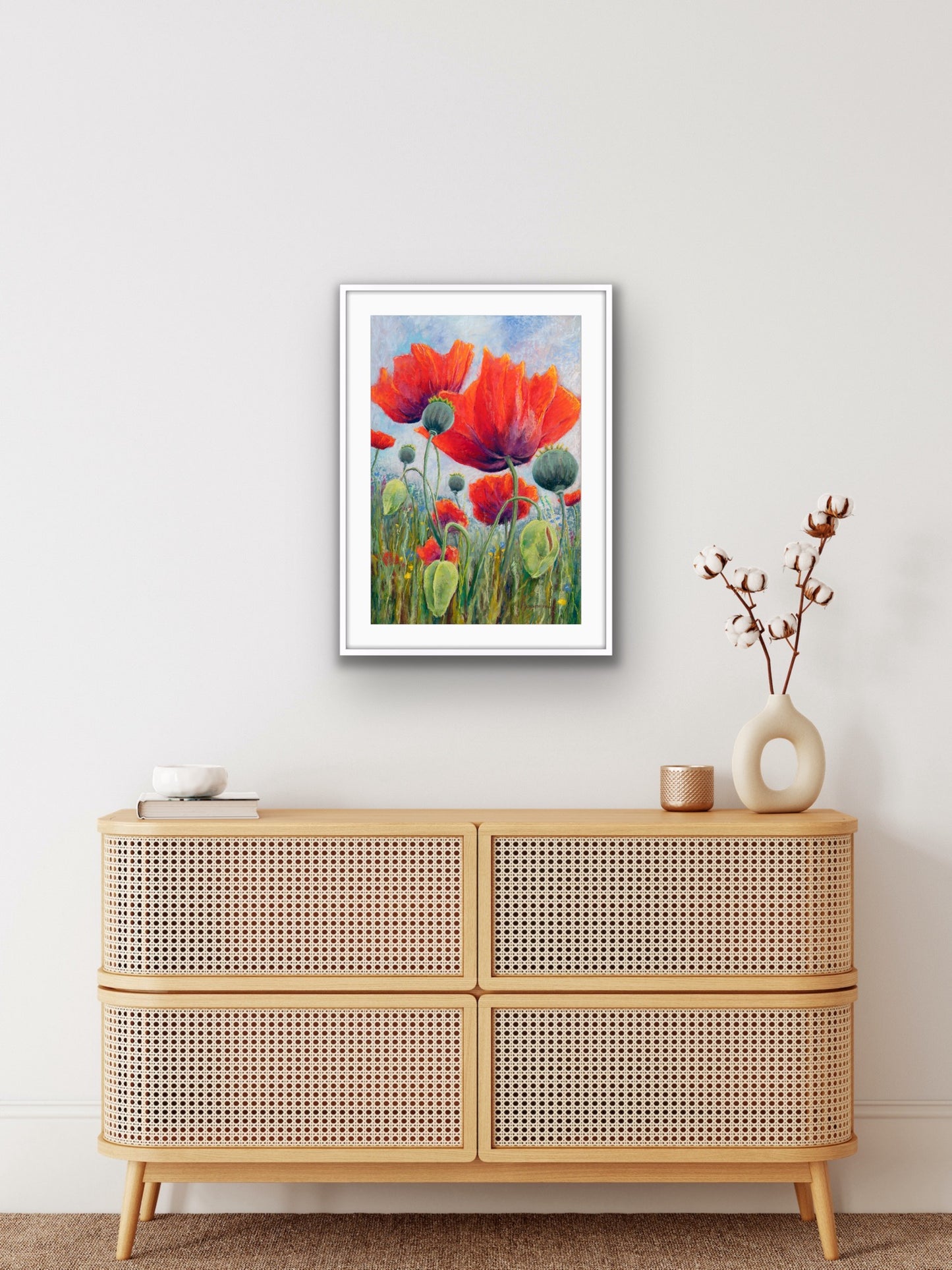 Poppy Meadow, Fine Art Giclee Limited Edition Print