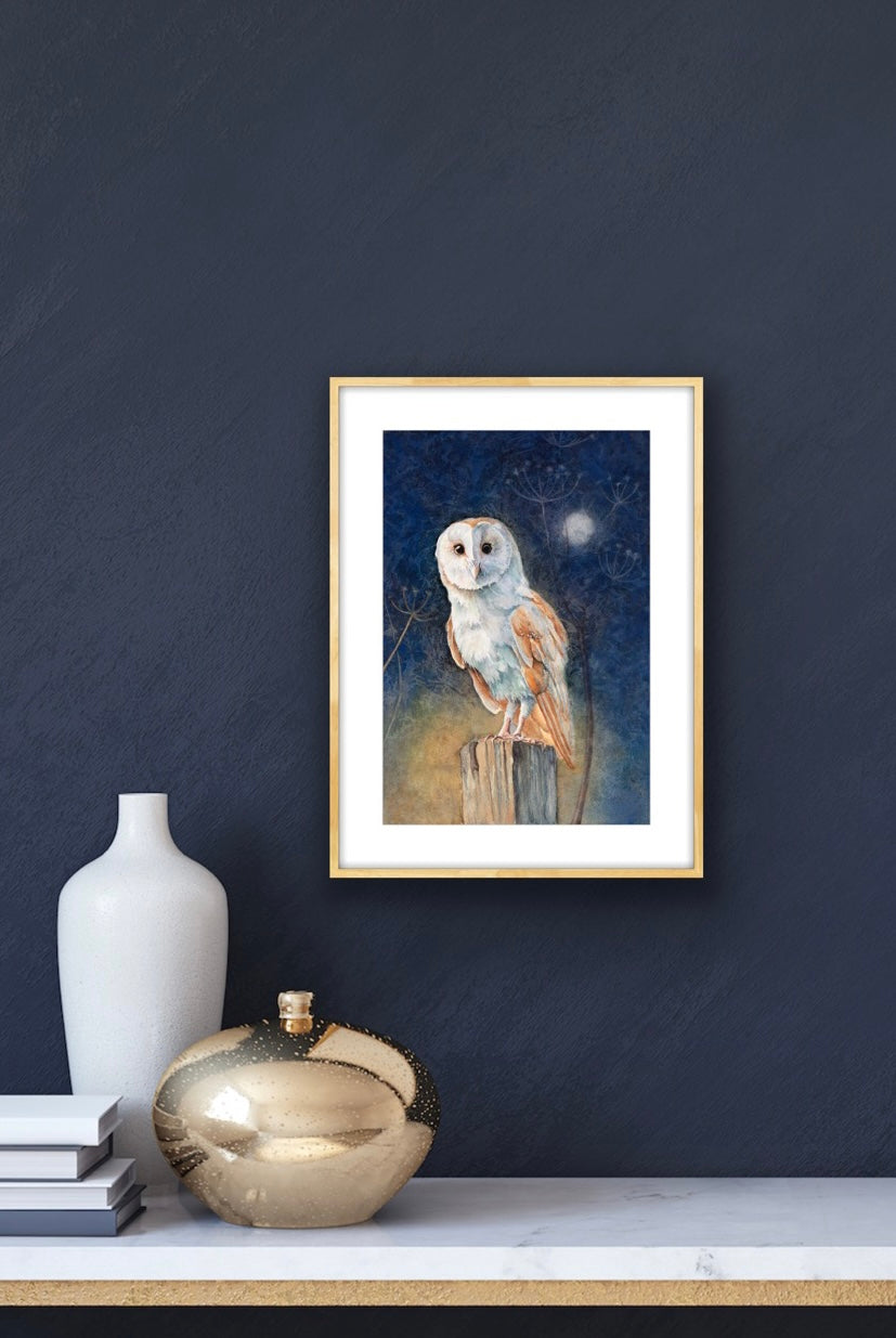 Night Owl, Fine Art Giclee Limited Edition Print