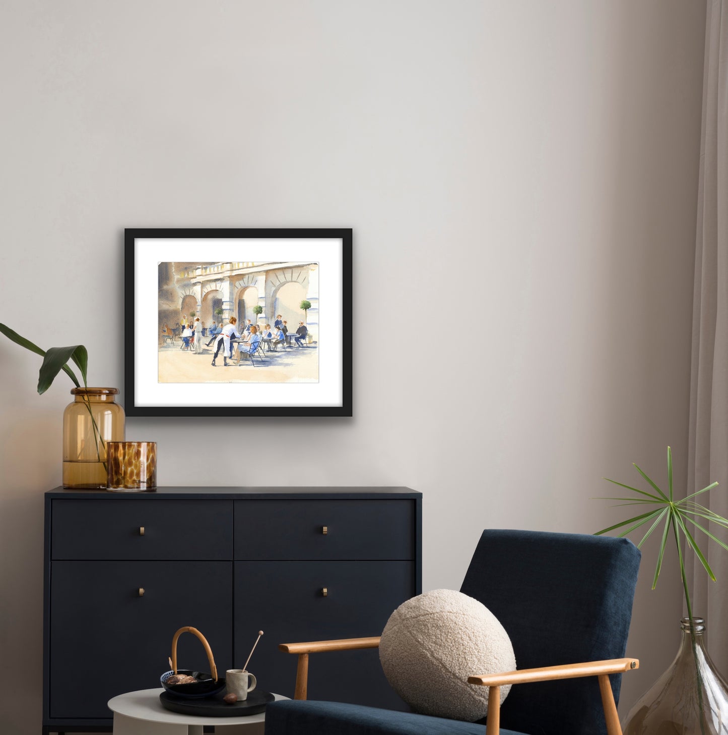 Cafe Culture, Fine Art Giclee Limited Edition Print