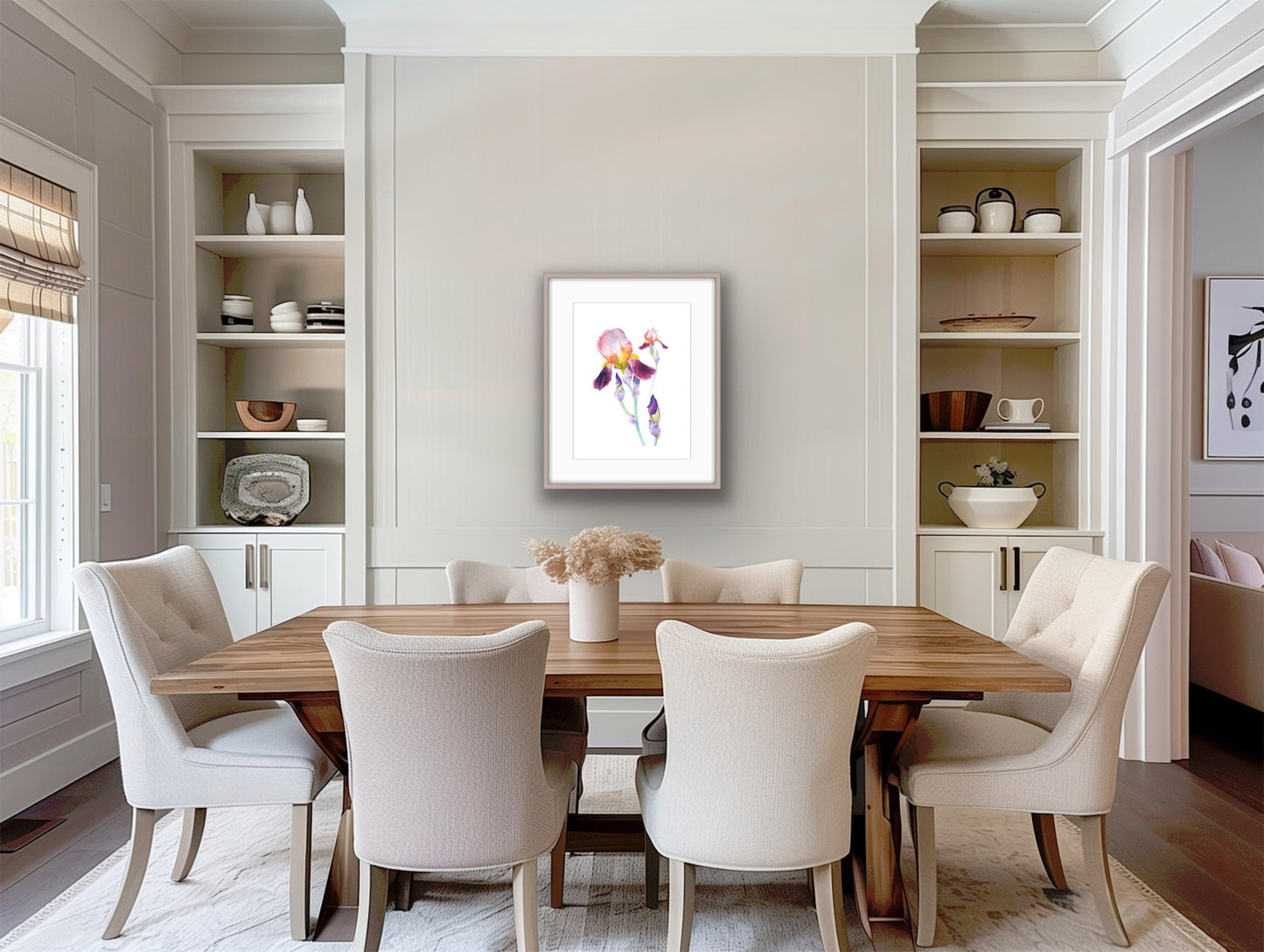 Wine and Roses Iris, Fine Art Giclee Limited Edition Print