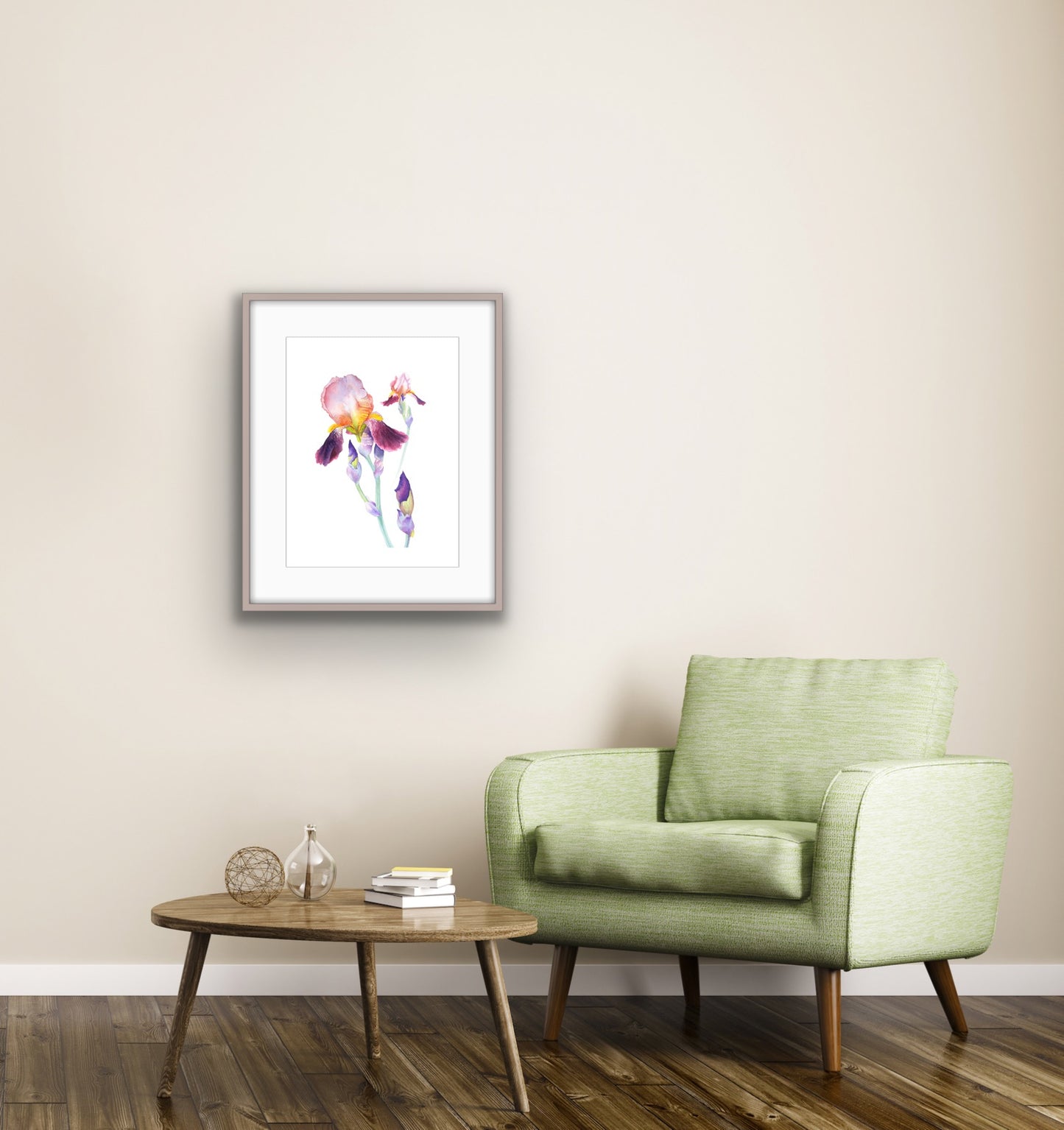 Wine and Roses Iris, Fine Art Giclee Limited Edition Print