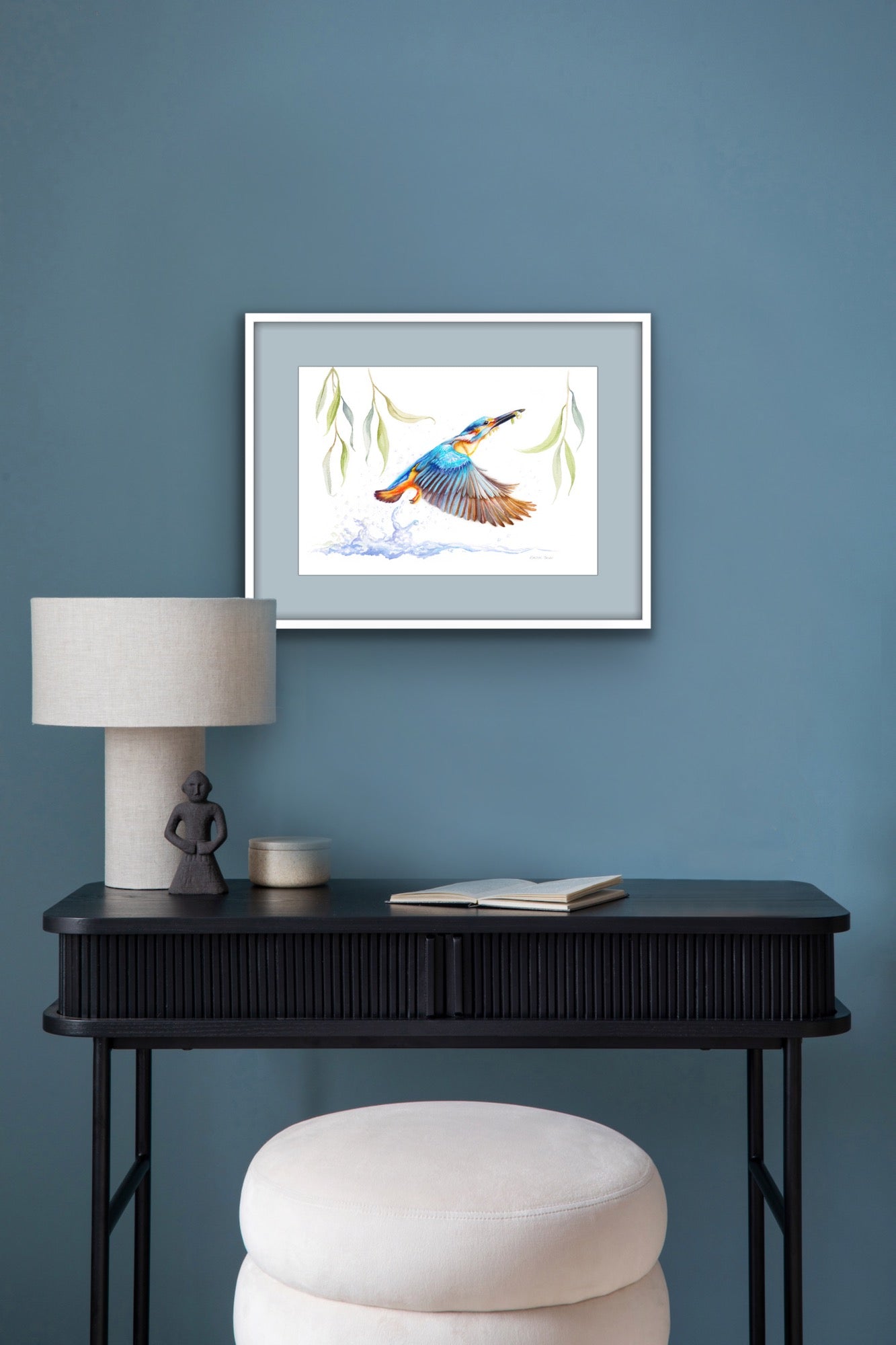 Kingfisher Fishing - Original Watercolour