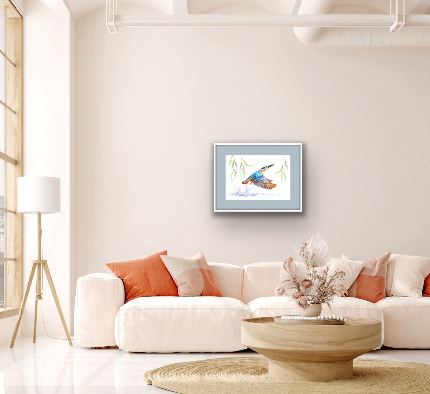 Kingfisher Fishing - Original Watercolour