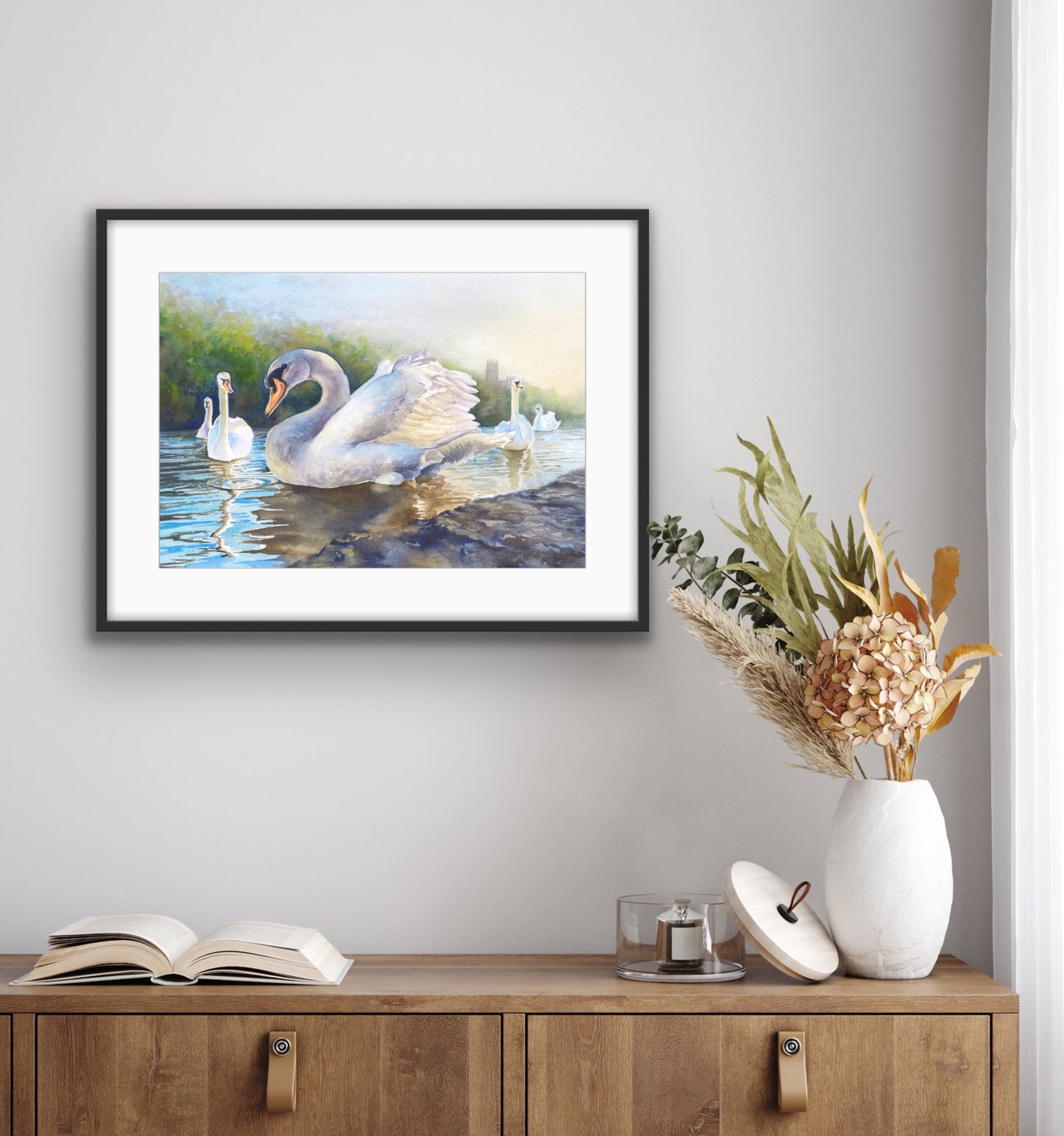 Severn Swans - Original Watercolour