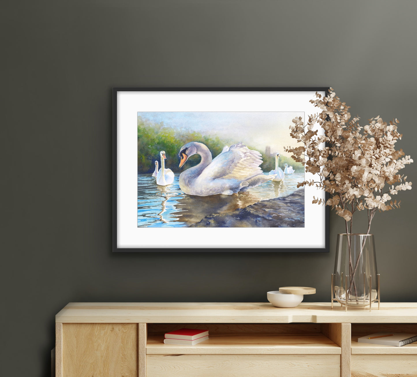 Severn Swans - Original Watercolour