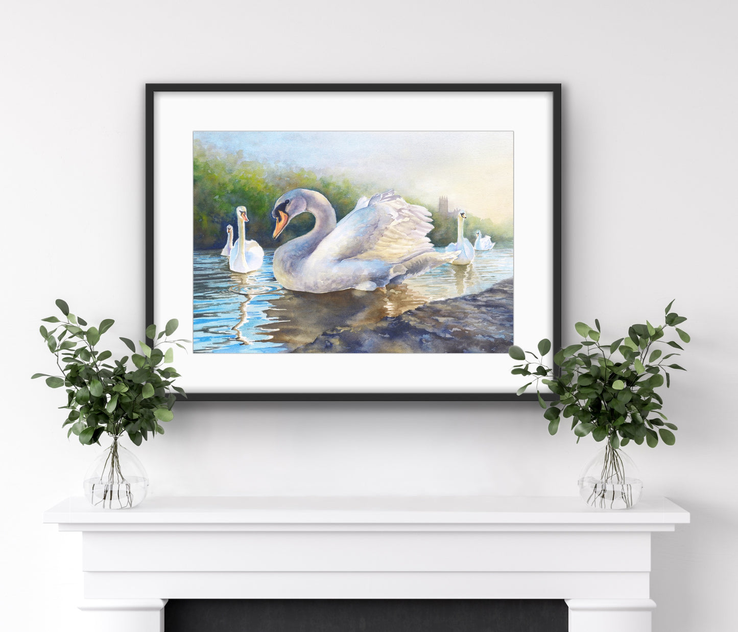 Severn Swans - Original Watercolour