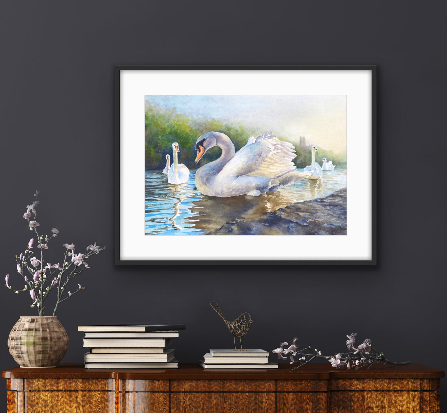 Severn Swans - Original Watercolour