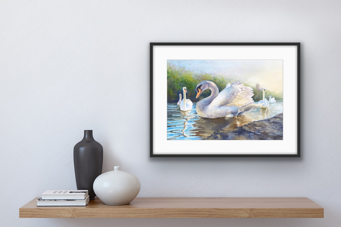 Severn Swans - Original Watercolour