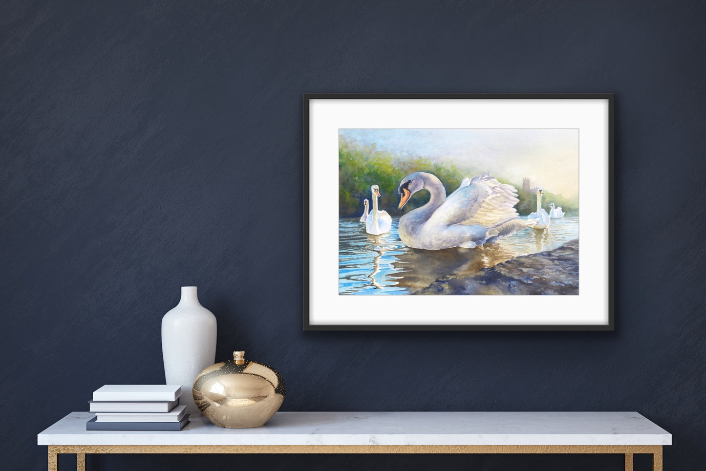 Severn Swans - Original Watercolour