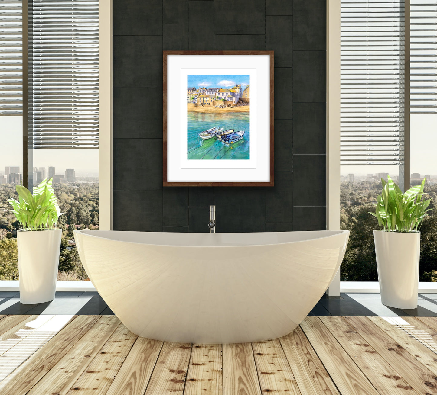 St Ives - Watercolour, Fine Art Giclee Limited Edition Print