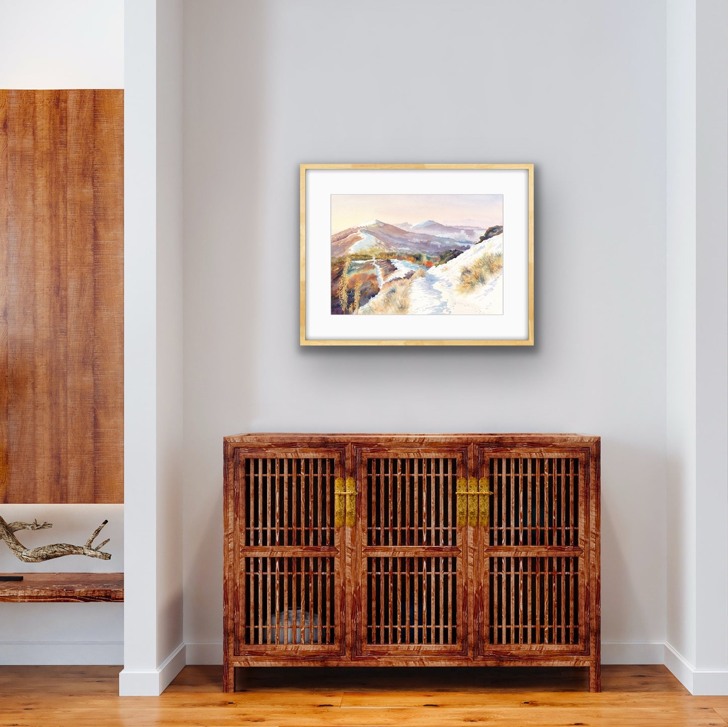 Snowfall on the Malverns - Watercolour, Fine Art Giclee Limited Edition Print