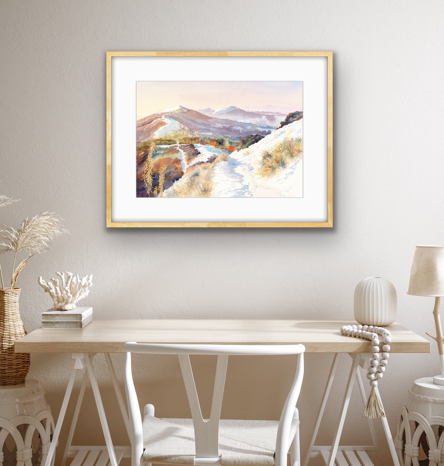 Snowfall on the Malverns - Watercolour, Fine Art Giclee Limited Edition Print