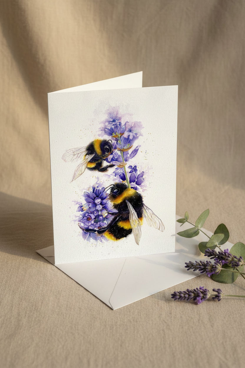 Bees on Lavender