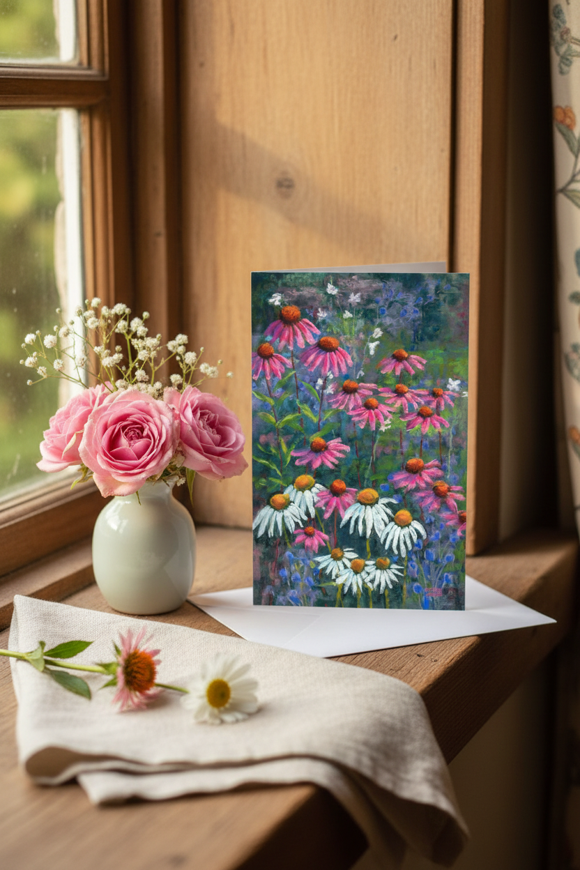 Echinaceas and Daisies - Props Scene