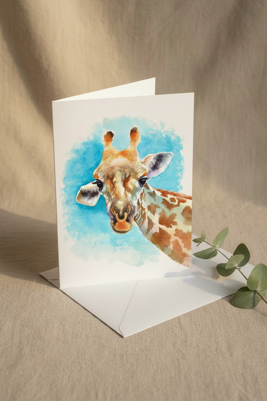 Giraffe - Plain Linen