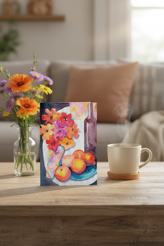 Say it with Flowers Card on Coffee Table