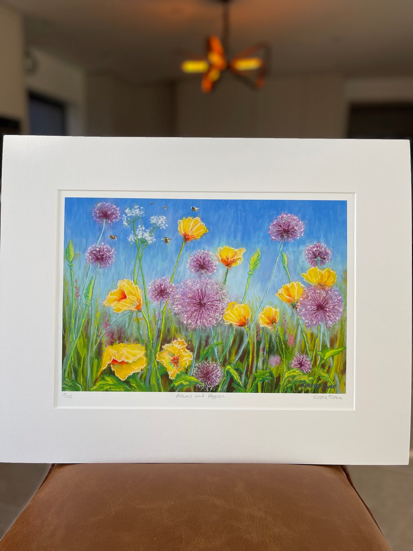 Alliums and Poppies, Fine Art Giclee Limited Edition Print