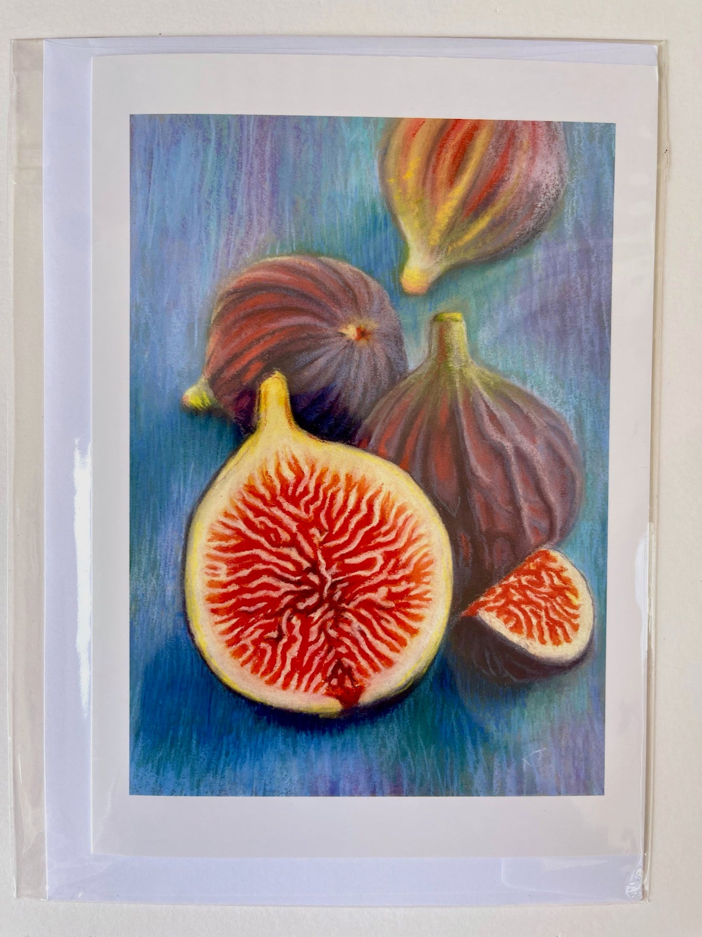 Don't give a Fig, A5 Greeting Card. Blank inside.