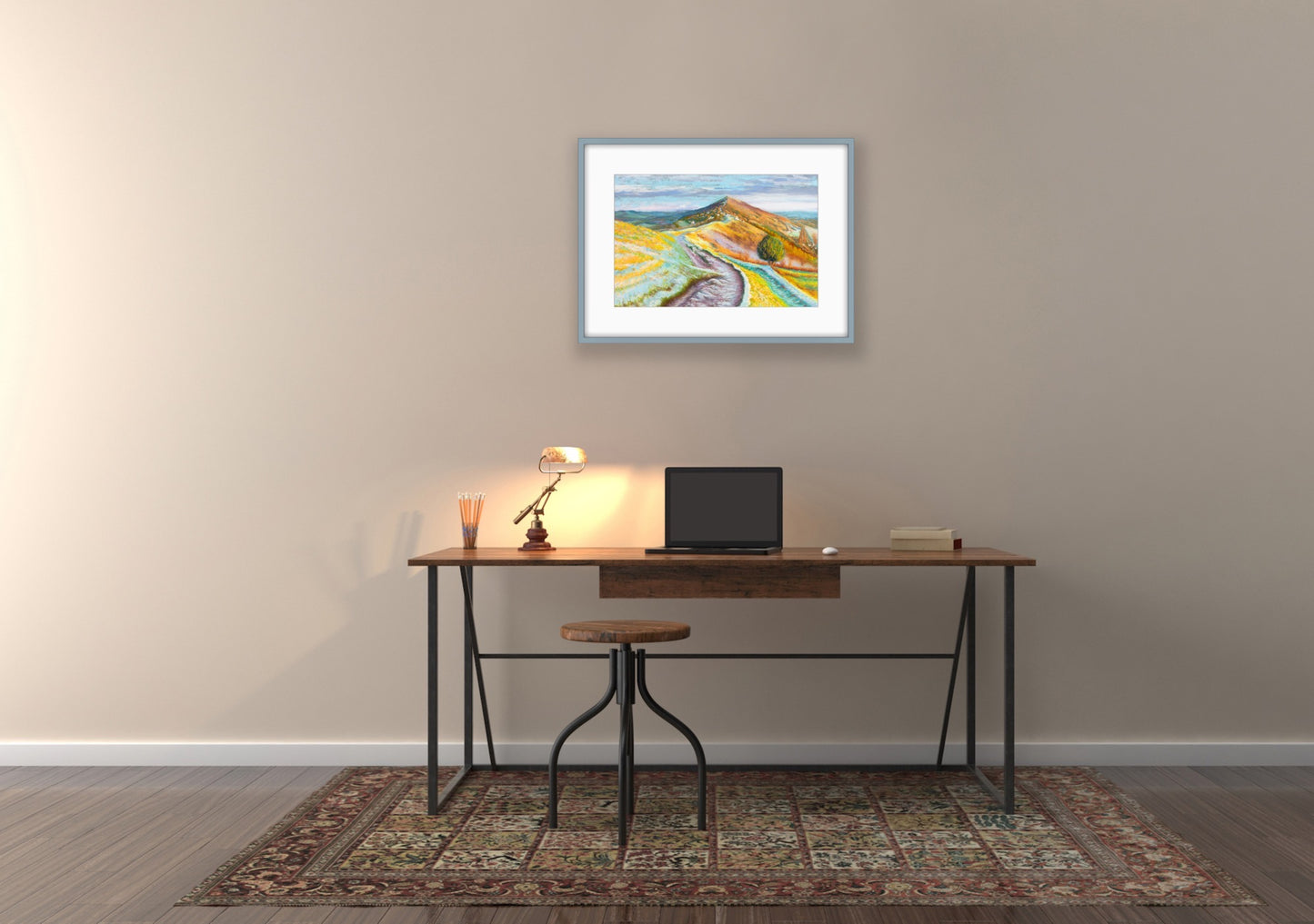 Malvern Hills - Pastel, Fine Art Giclee Limited Edition Print