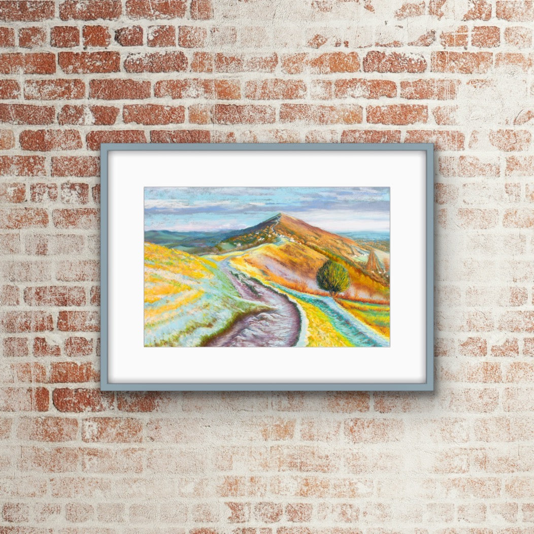 Malvern Hills - Pastel, Fine Art Giclee Limited Edition Print