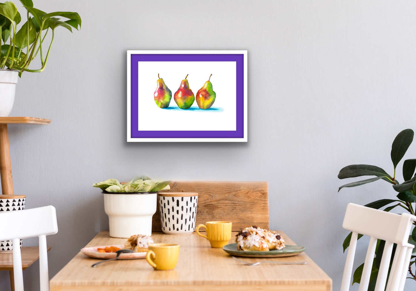Trio of Pears, Fine Art Giclee Limited Edition Print