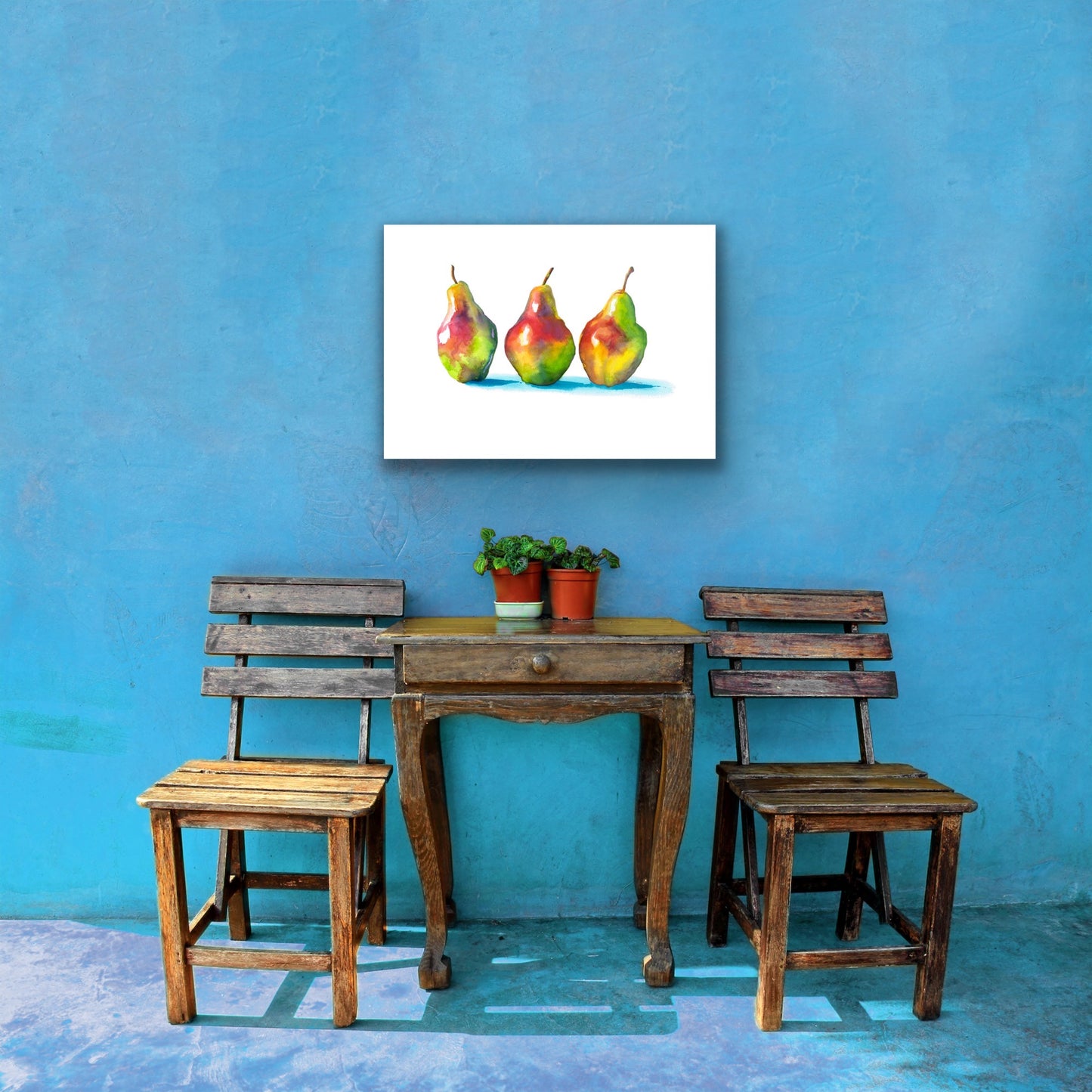 Trio of Pears, Fine Art Giclee Limited Edition Print