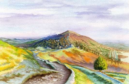 Malvern Hills - Watercolour SOLD