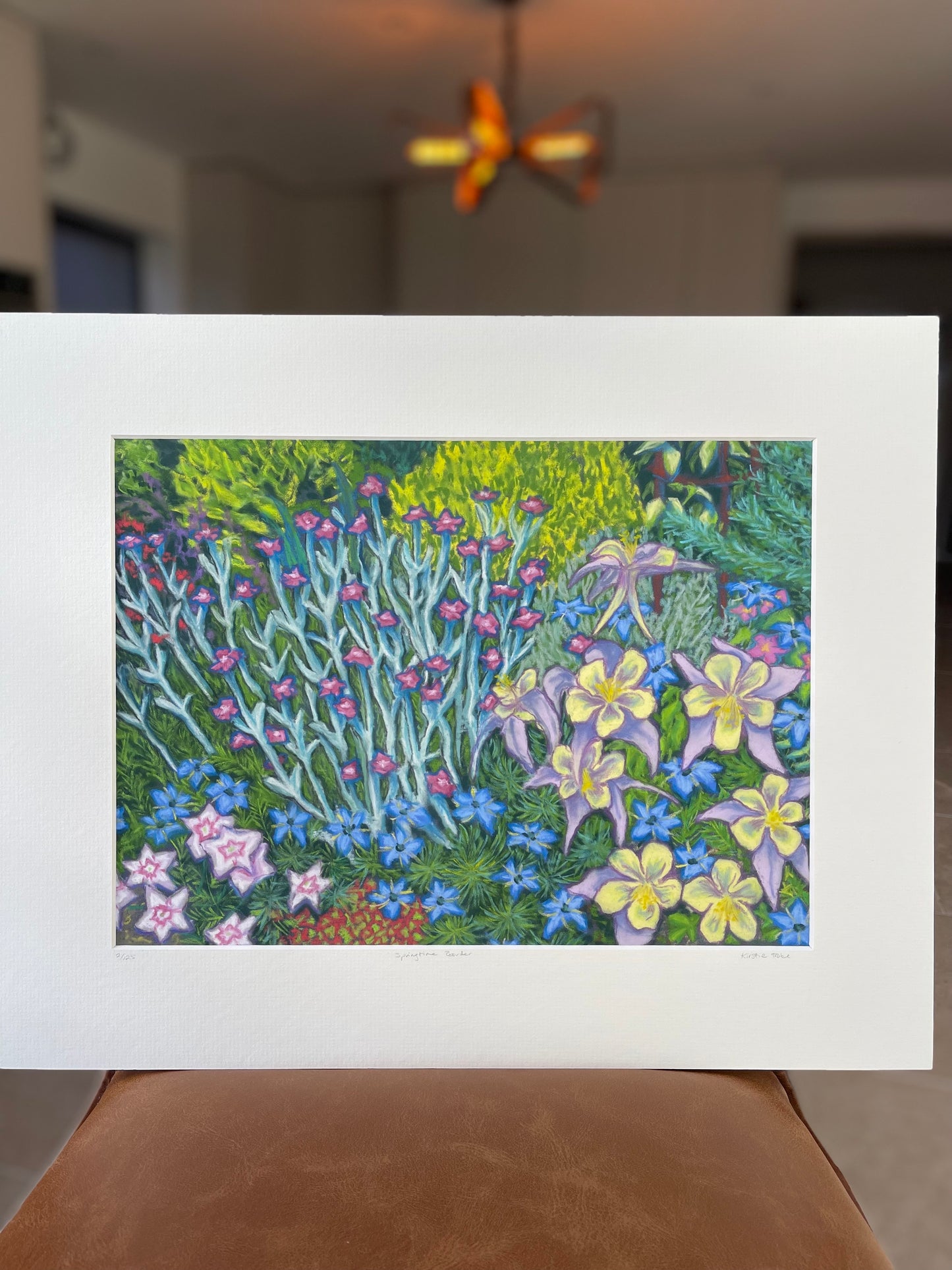 Springtime Border, Fine Art Giclee Limited Edition Print