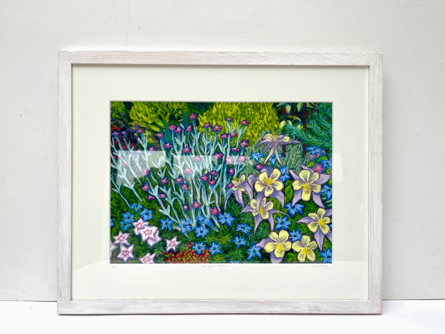 Springtime Border, Fine Art Giclee Limited Edition Print