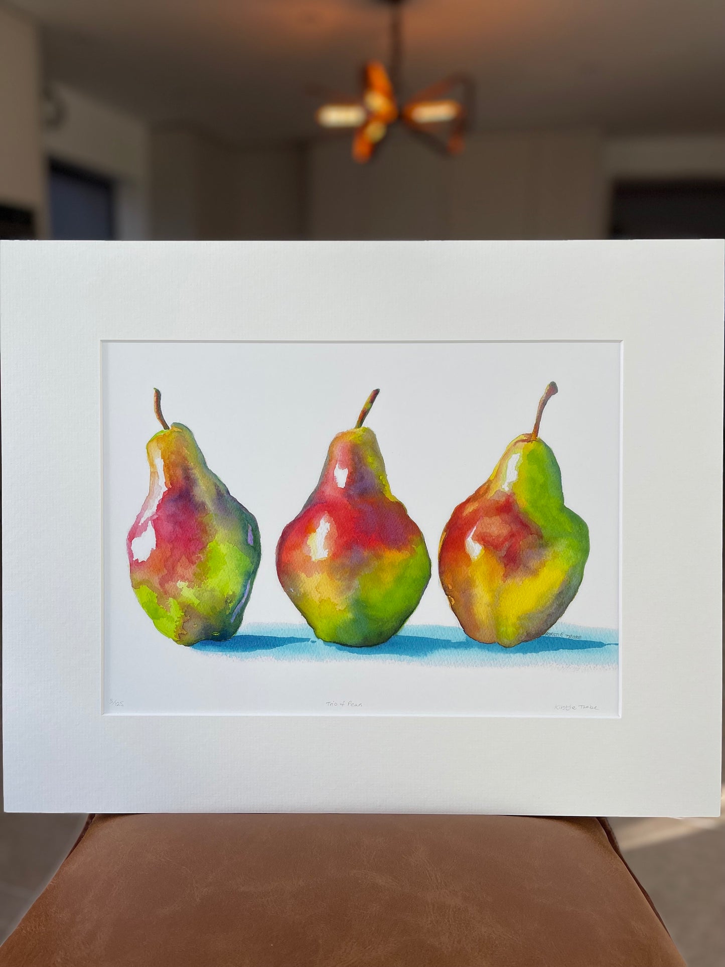 Trio of Pears, Fine Art Giclee Limited Edition Print